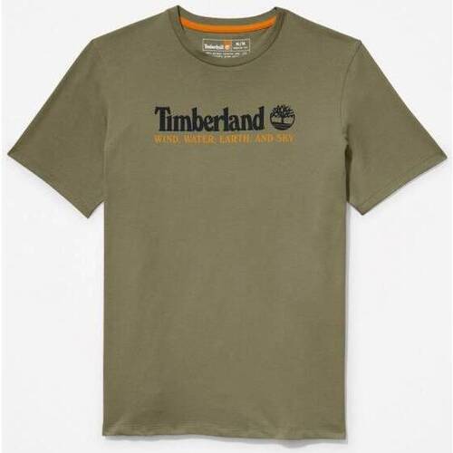 Abbigliamento Uomo T-shirt maniche corte Timberland T-SHIRT UOMO A27J8 Verde