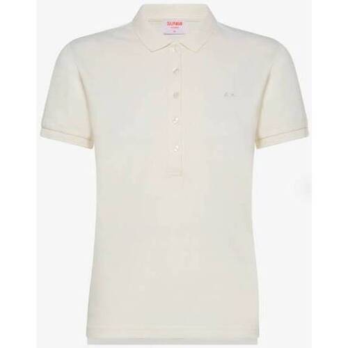 Abbigliamento Donna T-shirt maniche corte Sun68 POLO DONNA A32201 Bianco