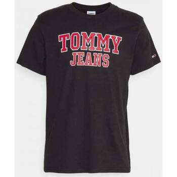 Abbigliamento Uomo T-shirt maniche corte Tommy Hilfiger TOMMY HILFIGER T-SHIRT UOMO DM0DM16405 Nero