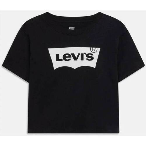 Abbigliamento Bambina T-shirt maniche corte Levi's T-SHIRT BAMBINA E0220 Nero