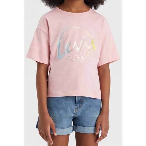 Abbigliamento Bambina T-shirt maniche corte Levi's T-SHIRT BAMBINA EH190 Rosa