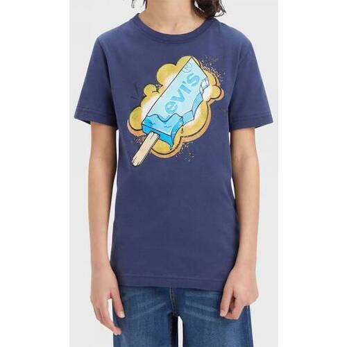 Abbigliamento Bambino T-shirt maniche corte Levi's T-SHIRT BAMBINO EH896 Blu