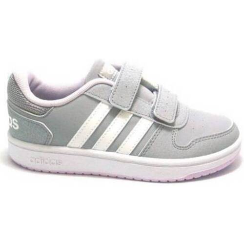 Scarpe Bambina Sneakers adidas Originals SNEAKERS  HOOPS 2.0 35892 Grigio