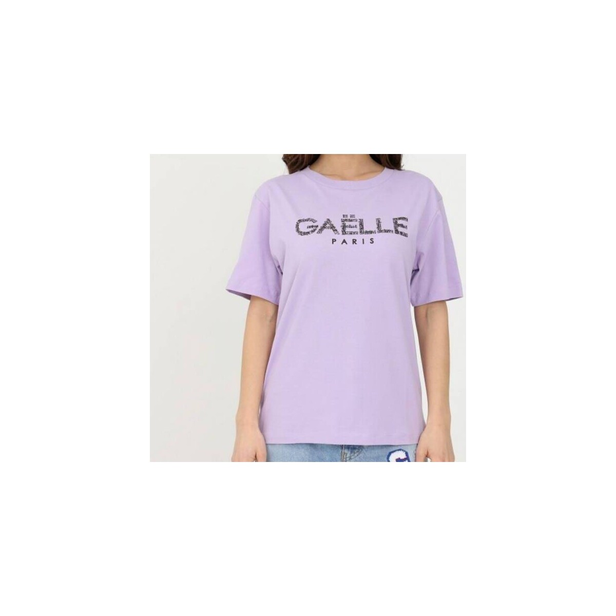 Abbigliamento Donna T-shirt maniche corte GaËlle Paris T-SHIRT DONNA GBD11006STMM Viola