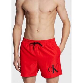Abbigliamento Uomo Costume / Bermuda da spiaggia Calvin Klein Jeans Costume + telo mare  uomo Rosso