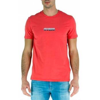Abbigliamento Uomo T-shirt maniche corte Guess T-SHIRT UOMO M3RI11 J1314 Rosa