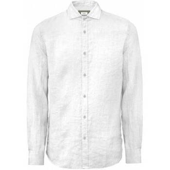 Abbigliamento Uomo Camicie maniche lunghe Markup CAMICIA DI LINO UOMO MK13003 Bianco