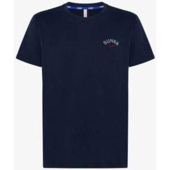 Abbigliamento Uomo T-shirt maniche corte Sun68 T-SHIRT UOMO T32104 Blu