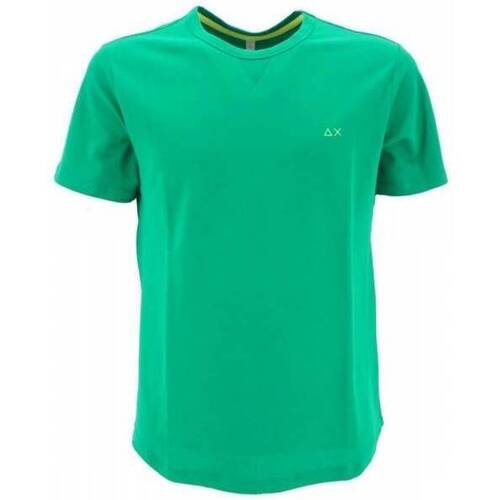 Abbigliamento Uomo T-shirt maniche corte Sun68 T-SHIRT UOMO T32116 Verde
