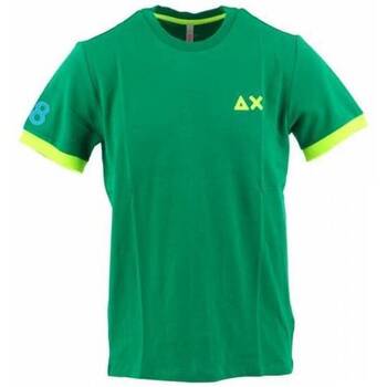 Abbigliamento Uomo T-shirt maniche corte Sun68 T-SHIRT UOMO T32118 Verde