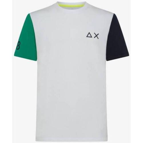 Abbigliamento Uomo T-shirt maniche corte Sun68 SUN 68 T-SHIRT UOMO T33123 Bianco