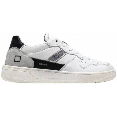 Date Date sneakers donna Court 2.0 vintage bianco e nero Bianco