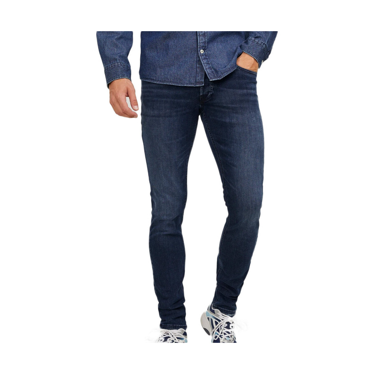 Abbigliamento Uomo Jeans slim Jack & Jones 12243818 Blu