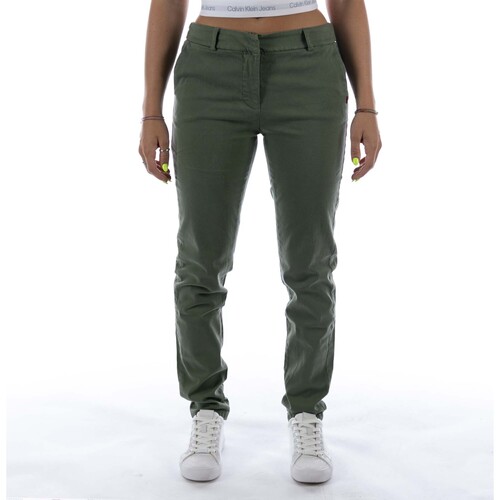 Abbigliamento Donna Pantaloni Kontatto Chino Verde Verde