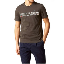 Abbigliamento Uomo T-shirt maniche corte Aeronautica Militare ATRMPN-42015 Marrone