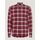 Abbigliamento Uomo Camicie maniche lunghe Tommy Hilfiger MW0MW32890 BRUSHED TARTAN-0QJ ROUGE/MULTI Rosso