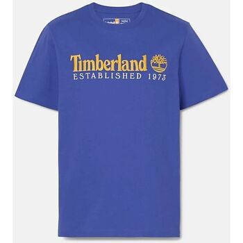 Abbigliamento Uomo T-shirt & Polo Timberland TB0A6SE1 SS EST. 1973 CREW TEE-ED5 CLEMATIS BLUE Blu