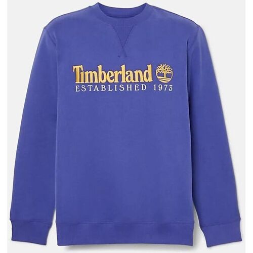 Abbigliamento Uomo Felpe Timberland TB0A65DD LS EST. 1973 CREW BB SWEATSHIRT-ED5 B CLEM BLU Blu