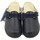 Scarpe Donna Pantofole Stile Di Vita Pantofole Donna in Pelle e Tessuto, Plantare Estraibile-8262BL Blu