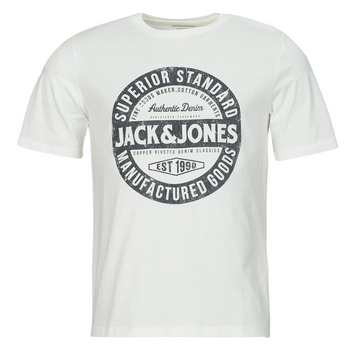 Abbigliamento Uomo T-shirt maniche corte Jack & Jones JJEJEANS TEE SS O-NECK  23/24 Bianco