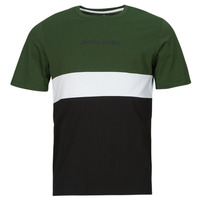 Abbigliamento Uomo T-shirt maniche corte Jack & Jones JJEREID BLOCKING TEE SS Verde