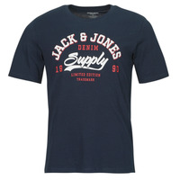 Abbigliamento Uomo T-shirt maniche corte Jack & Jones JJELOGO TEE SS O-NECK 2 COL SS24 SN Marine