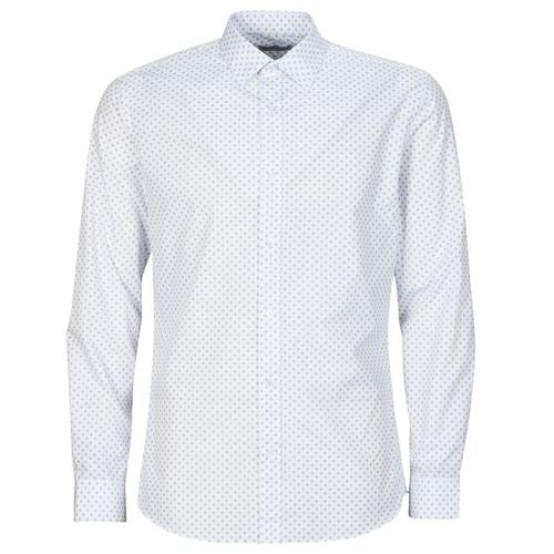 Abbigliamento Uomo Camicie maniche lunghe Jack & Jones JJJOE PRINT SHIRT LS SS24 Bianco