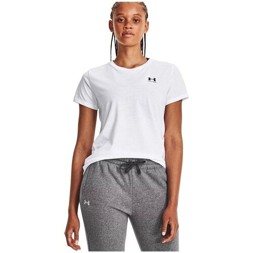 Abbigliamento Donna T-shirt maniche corte Under Armour T-Shirt M/M Donna SportStyle Left Chest Bianco