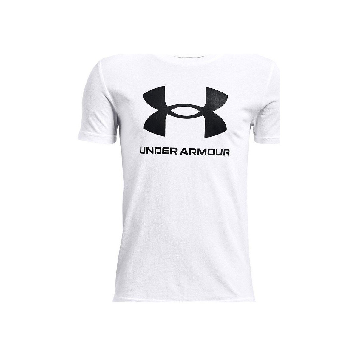 Abbigliamento Unisex bambino T-shirt maniche corte Under Armour T-Shirt M/M SportStyle Logo SS Bianco