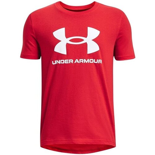 Abbigliamento Unisex bambino T-shirt maniche corte Under Armour T-Shirt M/M SportStyle Logo SS Rosso