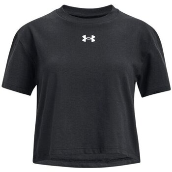 Abbigliamento Unisex bambino T-shirt maniche corte Under Armour T-Shirt M/M Bambino SportSyle Crop Logo Nero