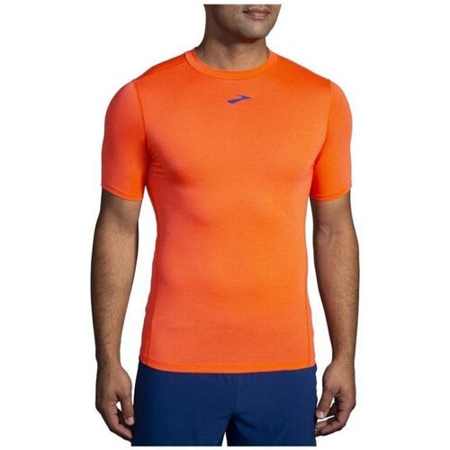 Abbigliamento Uomo T-shirt maniche corte Brooks T-Shirt M/M High Point Short Sleeve Arancio