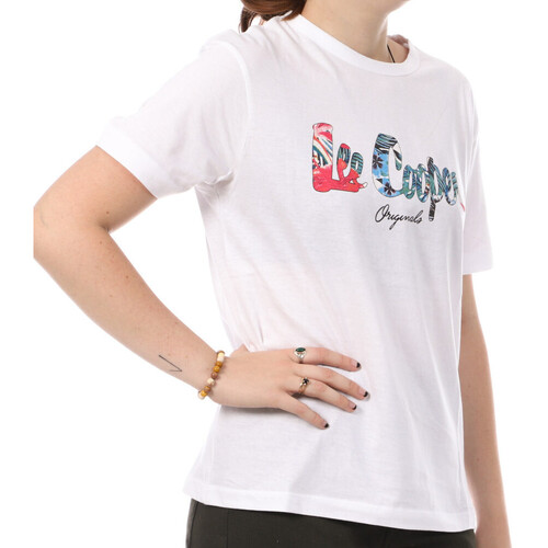 Abbigliamento Donna T-shirt maniche corte Lee Cooper LEE-009549 Bianco