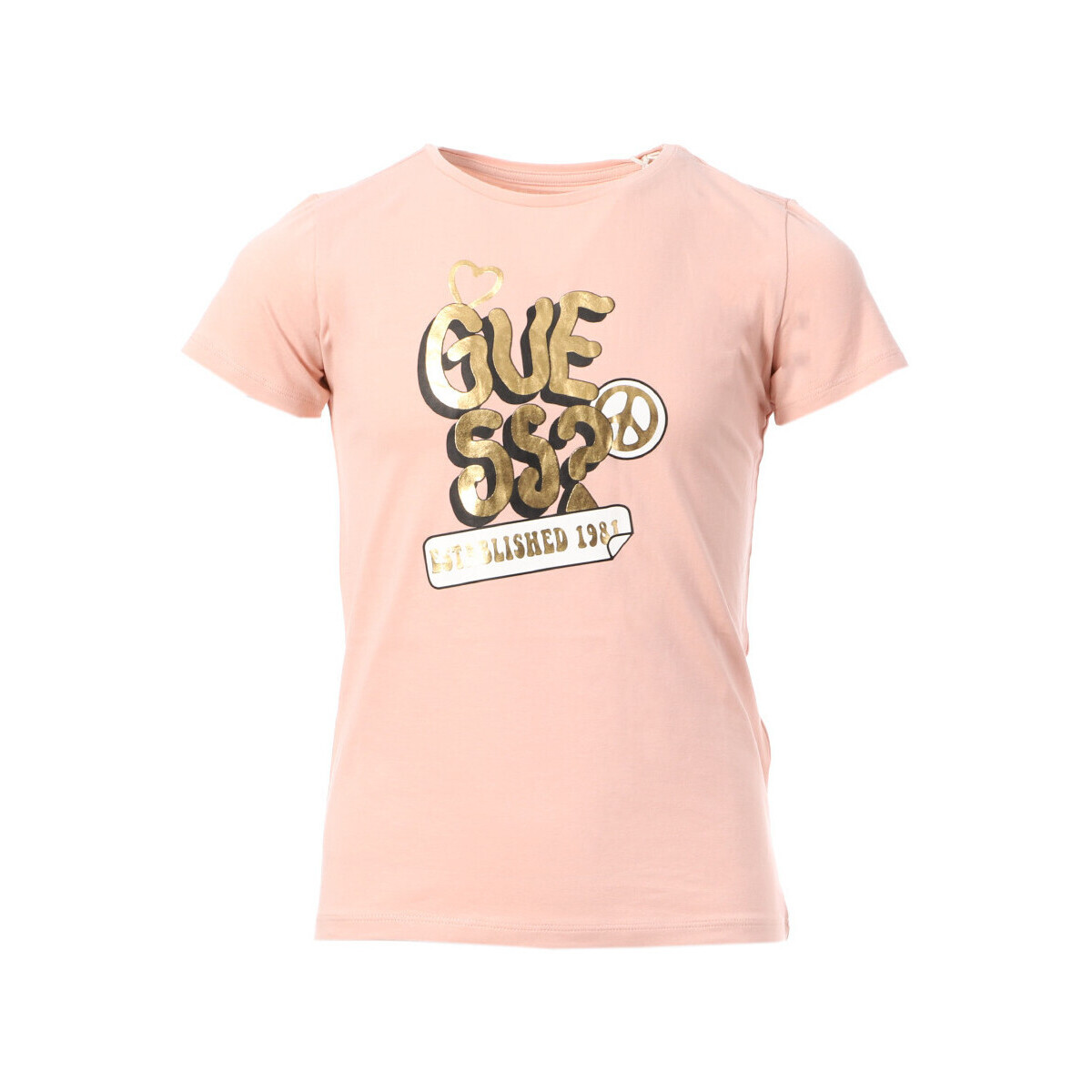 Abbigliamento Bambina T-shirt & Polo Guess G-J3YI14K6YW4 Rosa