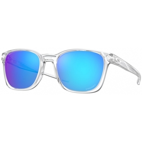 Orologi & Gioielli Uomo Occhiali da sole Oakley OO9018 OJECTOR Occhiali da sole, Trasparente/Blu, 55 mm Altri