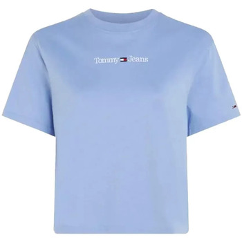 Abbigliamento Donna T-shirt maniche corte Tommy Jeans Tjw Cls Serif Blu