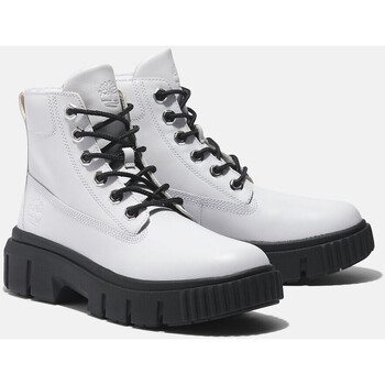 Timberland Grey mid lace boot Bianco