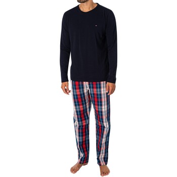Abbigliamento Uomo Pigiami / camicie da notte Tommy Hilfiger Set pigiama a maniche lunghe in tessuto Multicolore