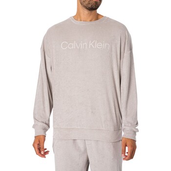 Abbigliamento Uomo Pigiami / camicie da notte Calvin Klein Jeans Felpa con grafica lounge Grigio