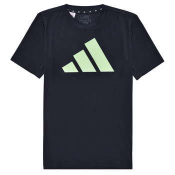 Abbigliamento Bambino T-shirt maniche corte Adidas Sportswear U TR-ES LOGO T Carbone / Verde