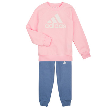 Abbigliamento Bambina Tuta Adidas Sportswear LK BOS JOG FL Rosa / Marine