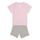 Abbigliamento Bambina Tuta Adidas Sportswear I LIN CO T SET Rosa / Grigio