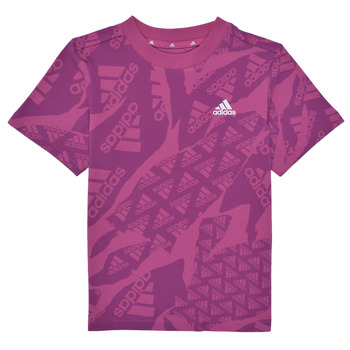 Abbigliamento Bambina T-shirt maniche corte Adidas Sportswear LK CAMLOG Viola