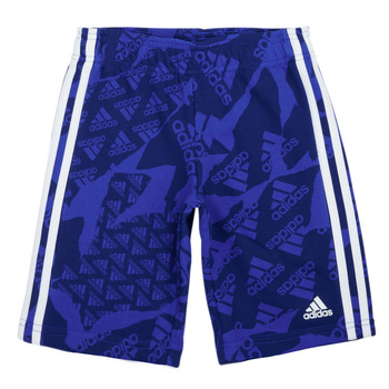 Abbigliamento Bambino Shorts / Bermuda Adidas Sportswear LK CAMLOG FT SH Blu