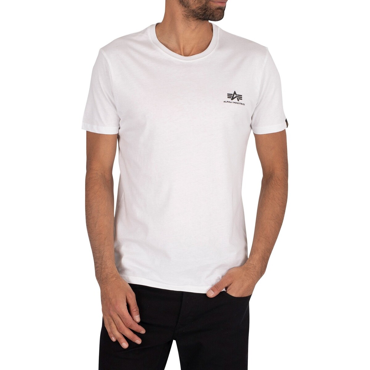 Abbigliamento Uomo T-shirt maniche corte Alpha Maglietta di base Bianco