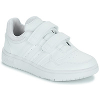Scarpe Unisex bambino Sneakers basse Adidas Sportswear HOOPS 3.0 CF C Bianco