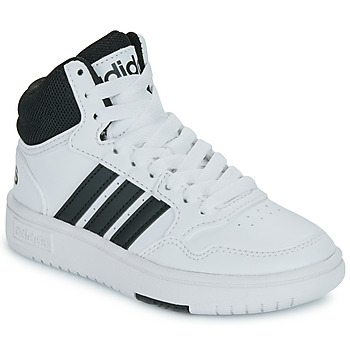 Scarpe Unisex bambino Sneakers alte Adidas Sportswear HOOPS 3.0 MID K Bianco / Nero