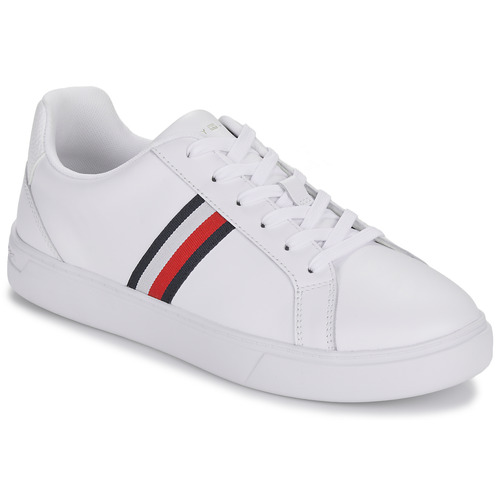 Scarpe Donna Sneakers basse Tommy Hilfiger ESSENTIAL COURT SNEAKER STRIPES Bianco
