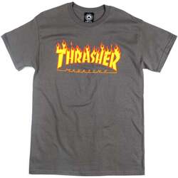 Abbigliamento Uomo T-shirt & Polo Thrasher Flame Grigio