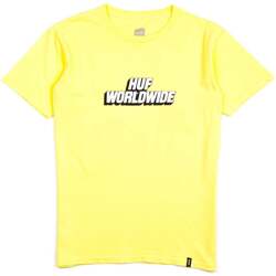 Abbigliamento T-shirt & Polo Huf Postal Ss Tee Yellow Giallo